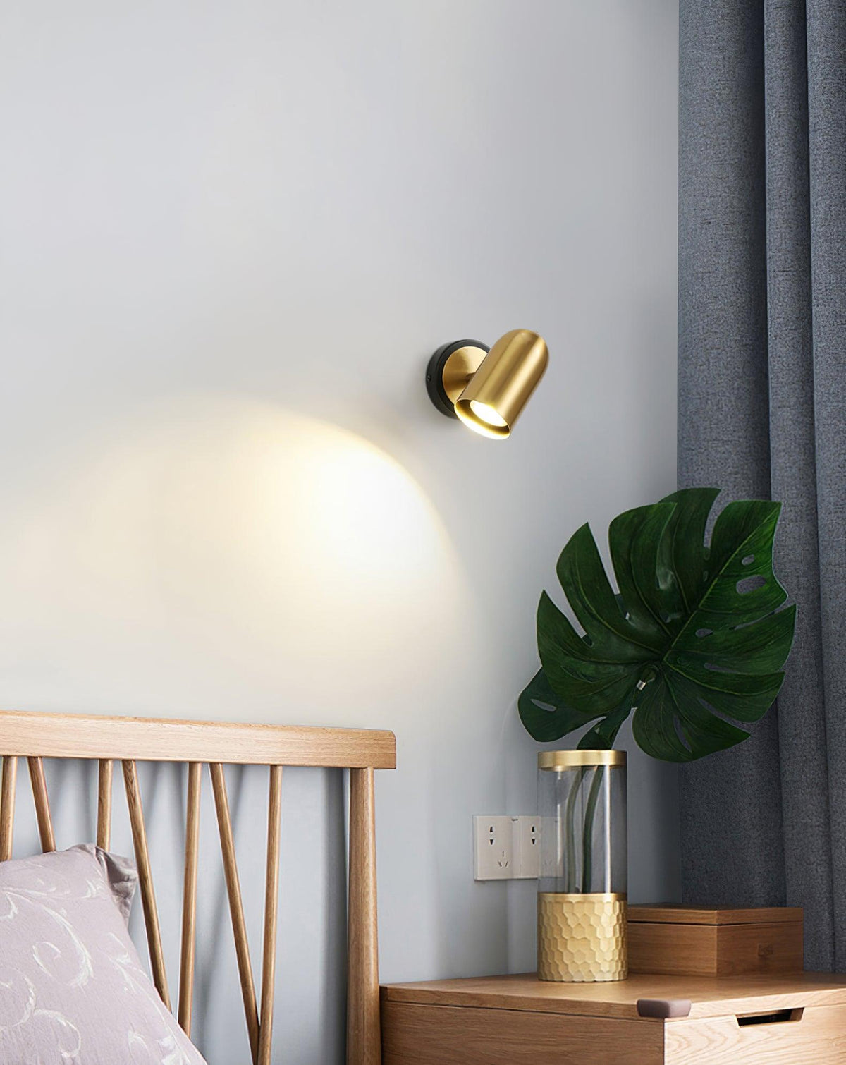 Oriaira aplique de pared moderno minimalista dorado