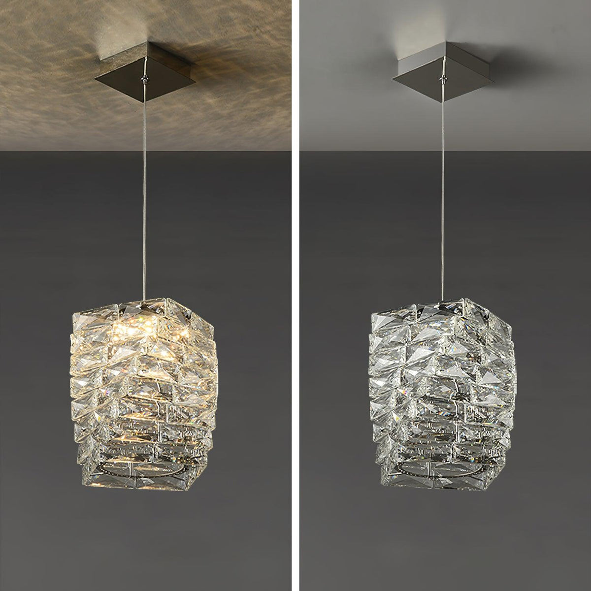 Crysta lámpara colgante de lujo con cristal