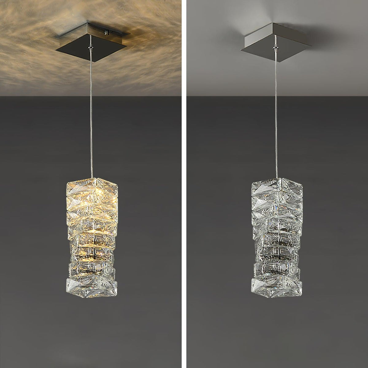 Crysta lámpara colgante de lujo con cristal