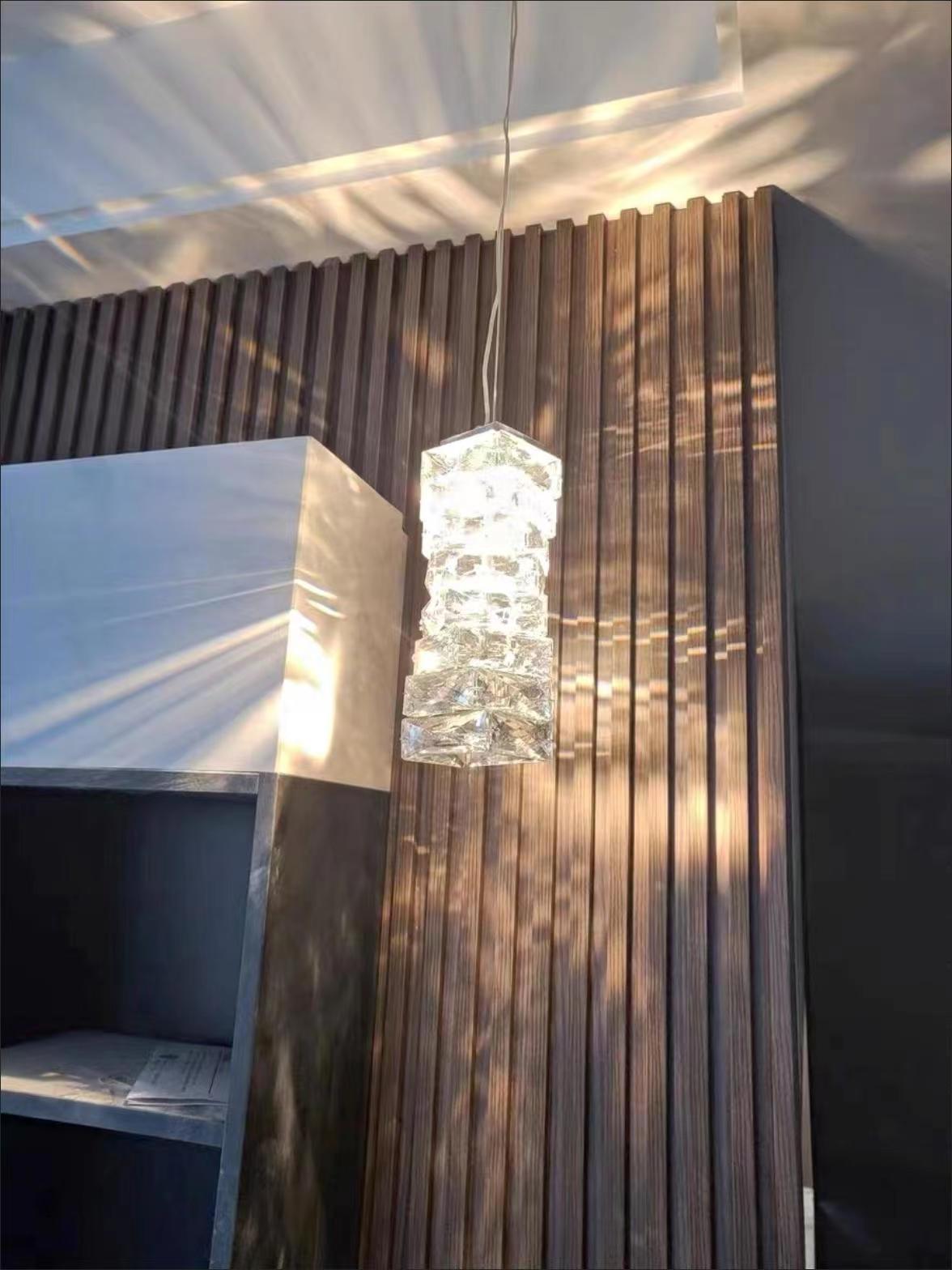 Crysta lámpara colgante de lujo con cristal