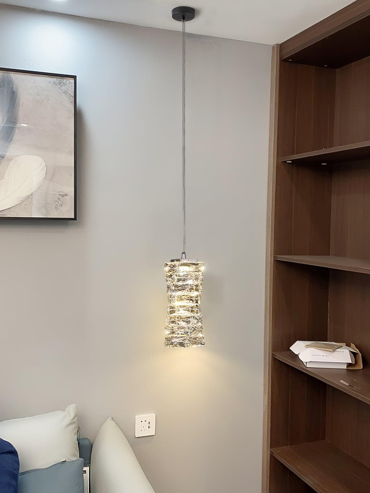 Crysta lámpara colgante de lujo con cristal