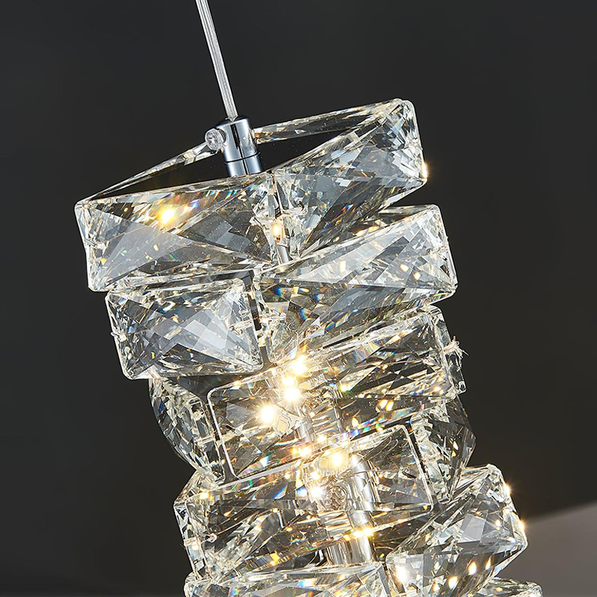 Crysta lámpara colgante de lujo con cristal