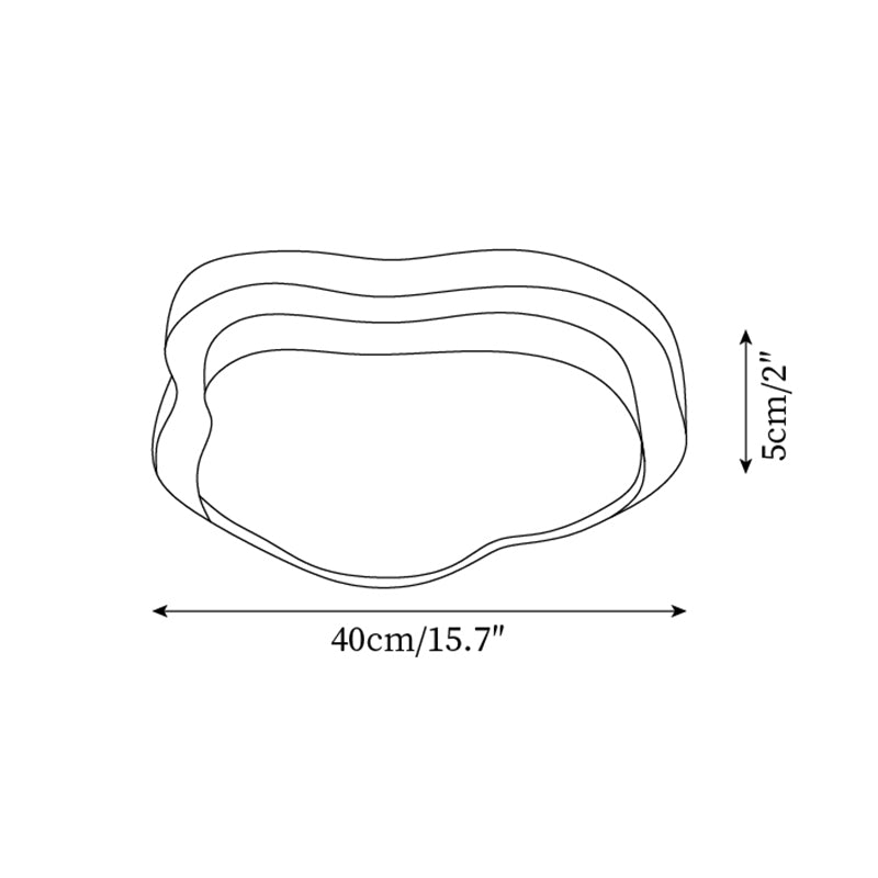 Lámpara de techo Irregular Shape resina dorada Leaf moderna artística verde