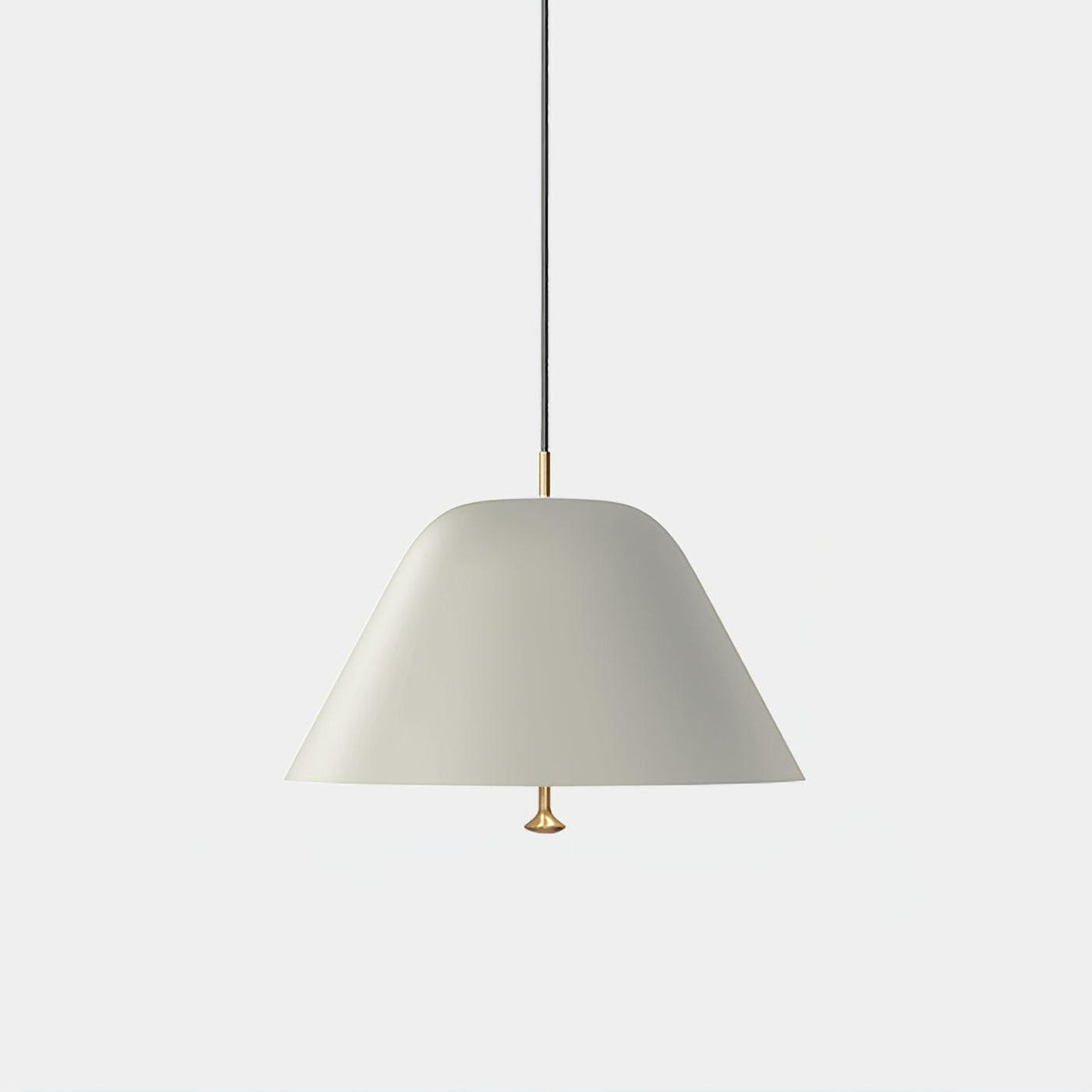 Lámpara colgante moderna de metal en verde y blanco minimalista