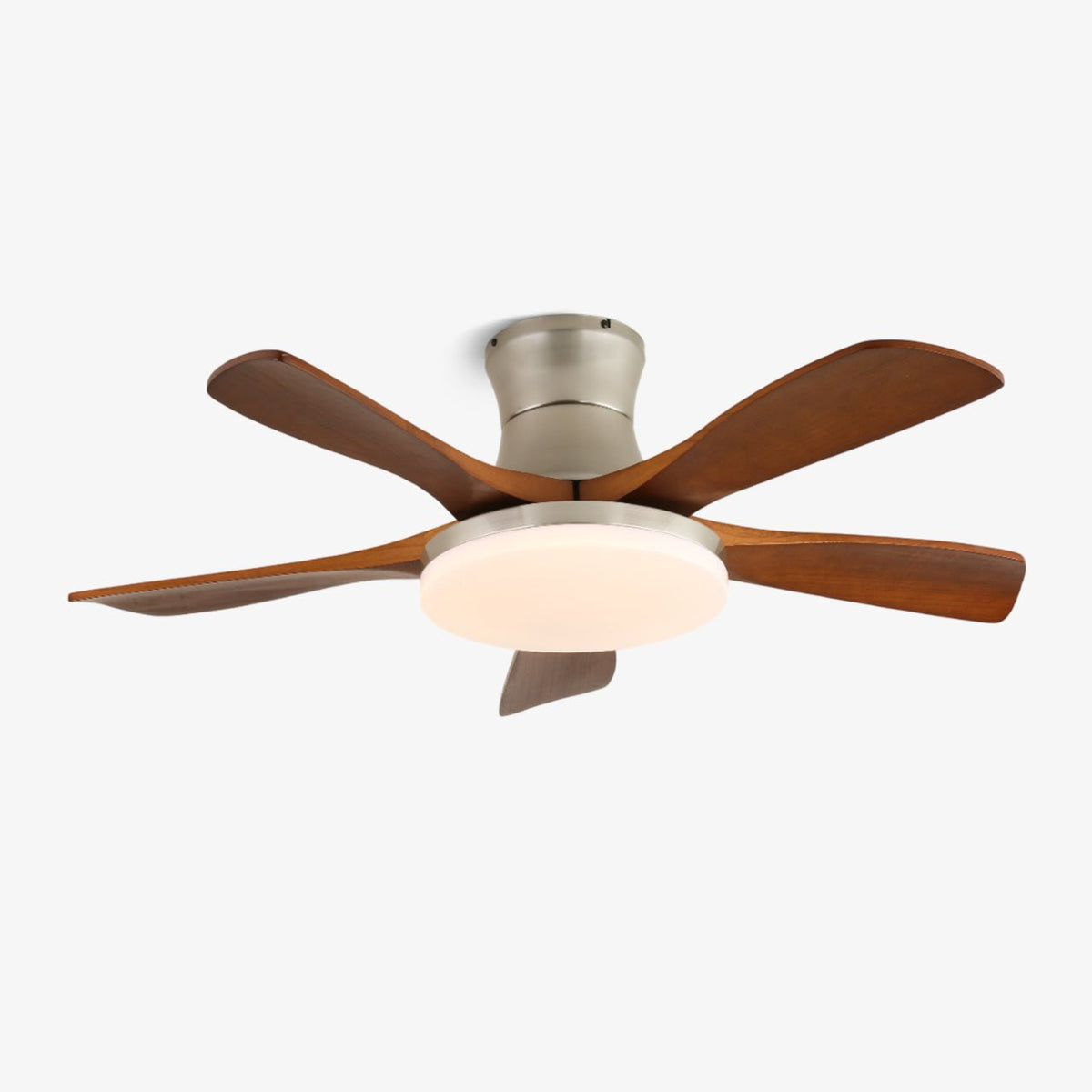 Brevo ventilador de techo con luz con paletas de madera