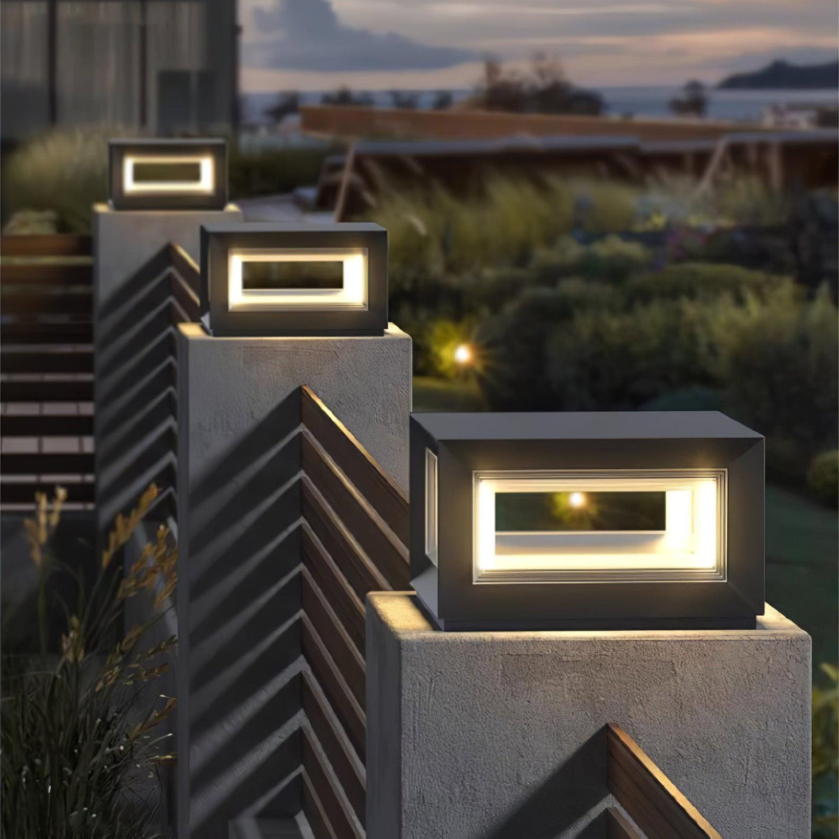 Lewis luminaria exterior moderna