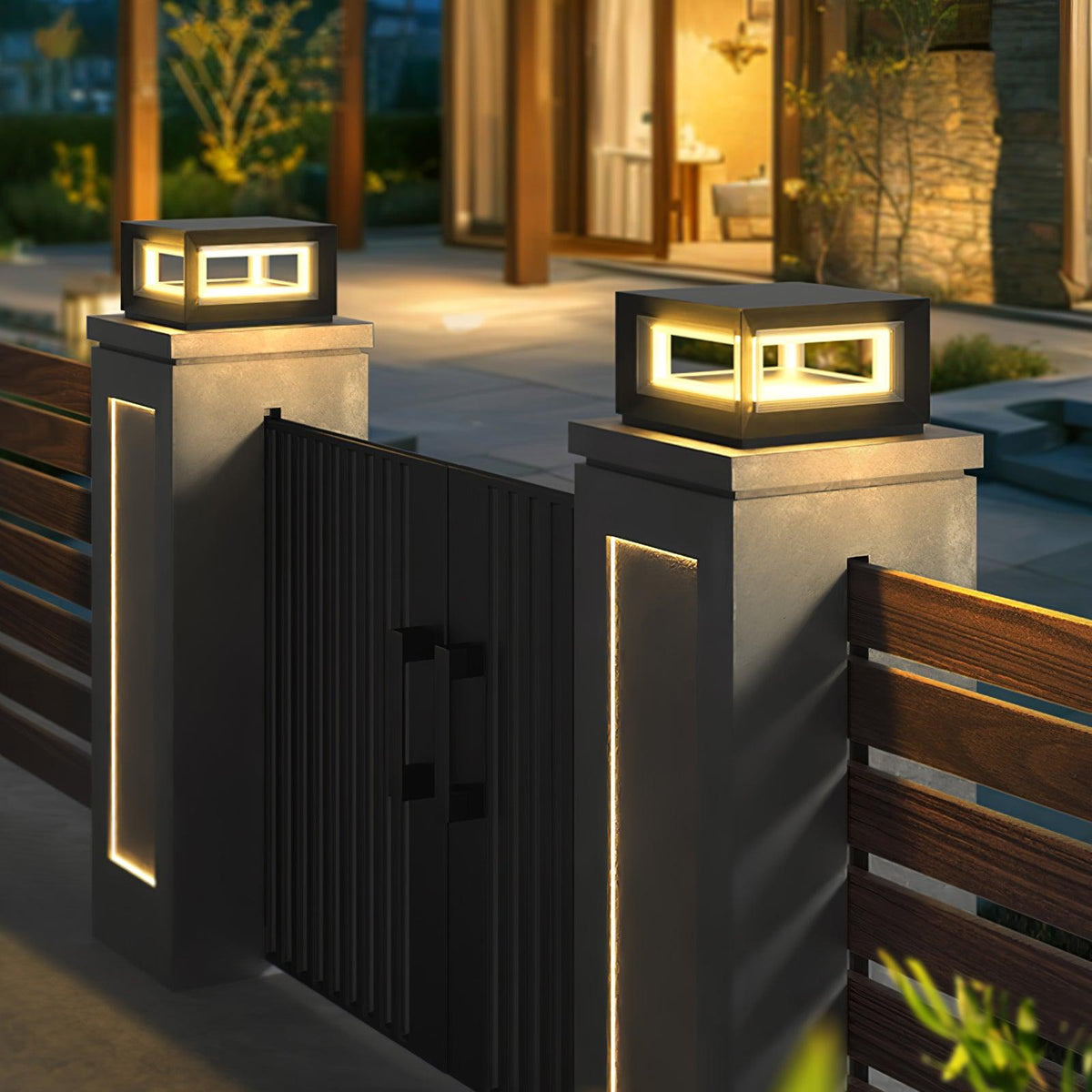 Lewis luminaria exterior moderna