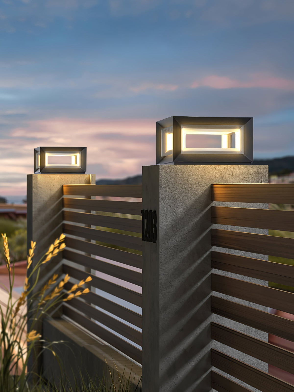 Lewis luminaria exterior moderna