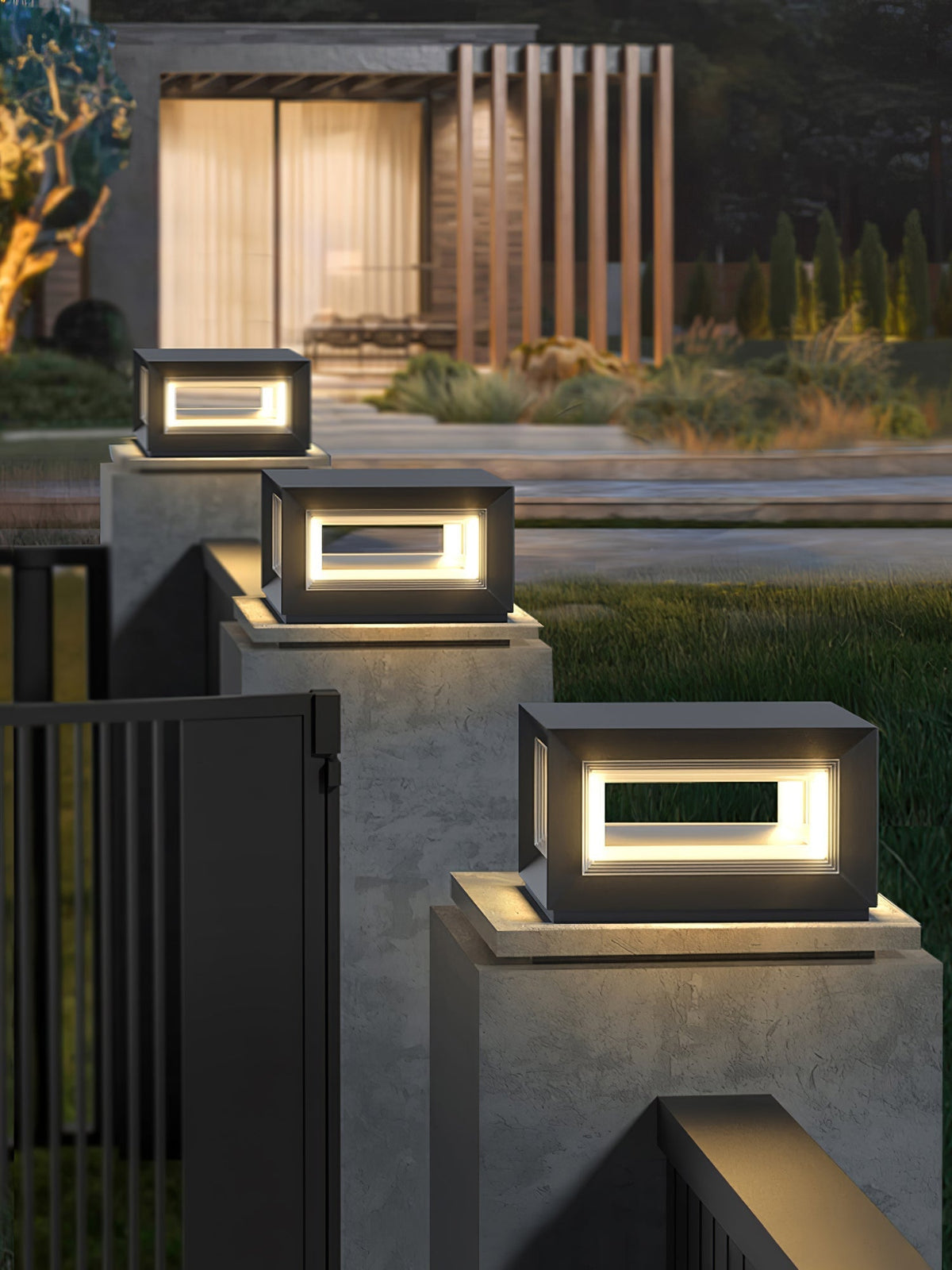 Lewis luminaria exterior moderna