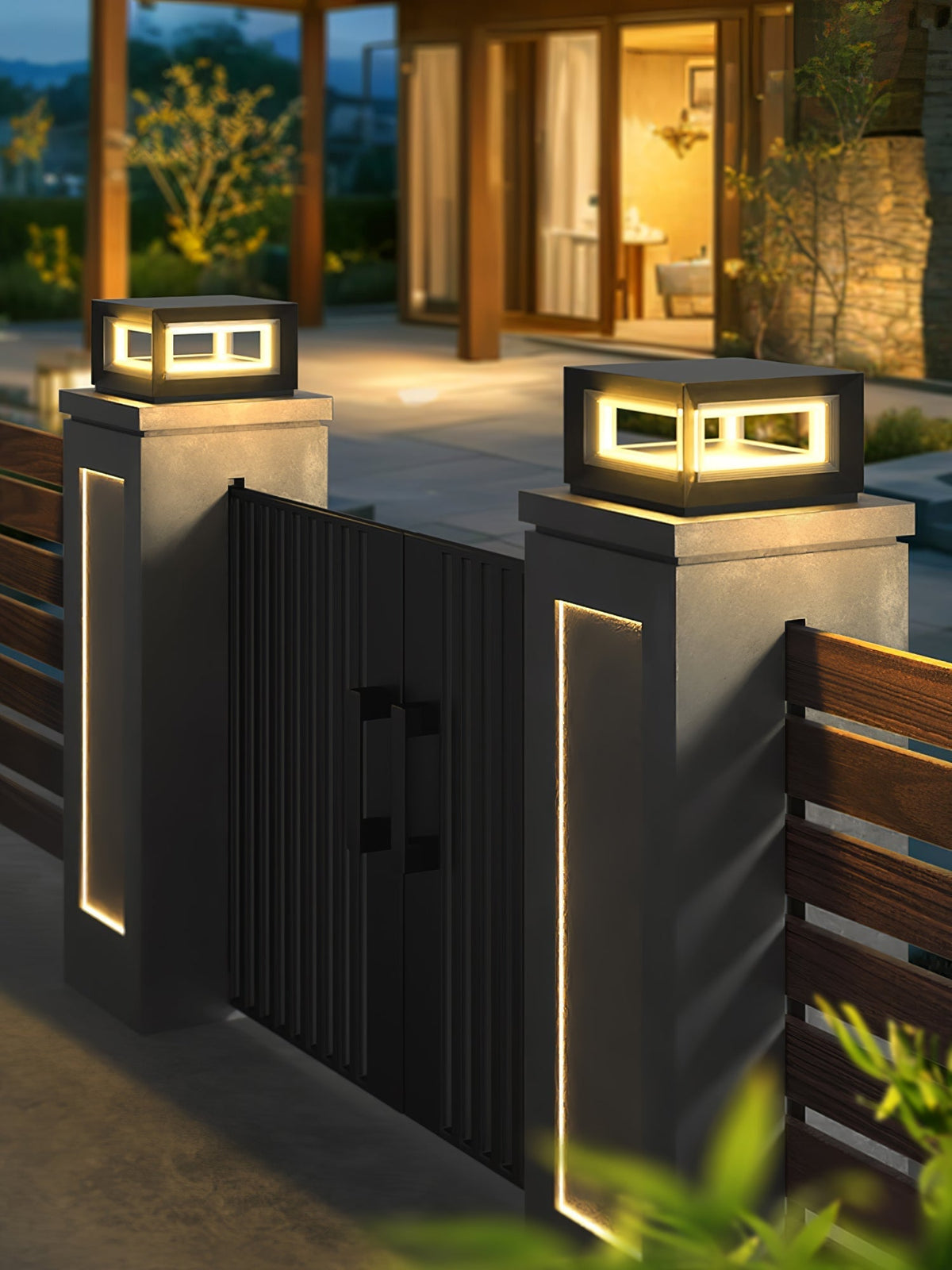Lewis luminaria exterior moderna