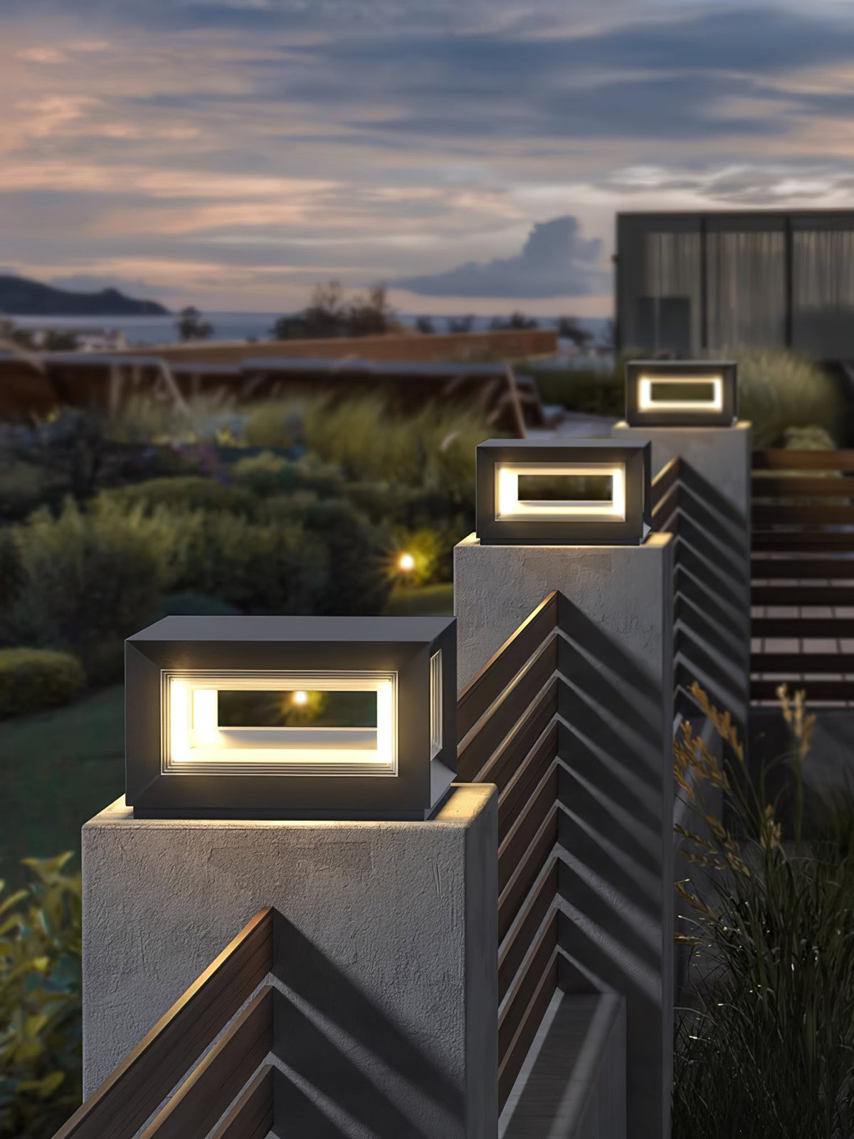 Lewis luminaria exterior moderna