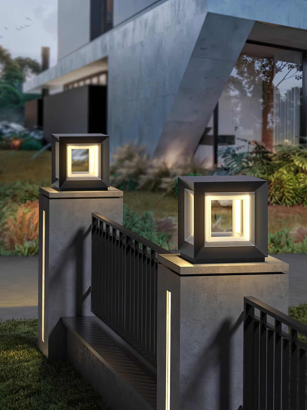 Lewis luminaria exterior moderna