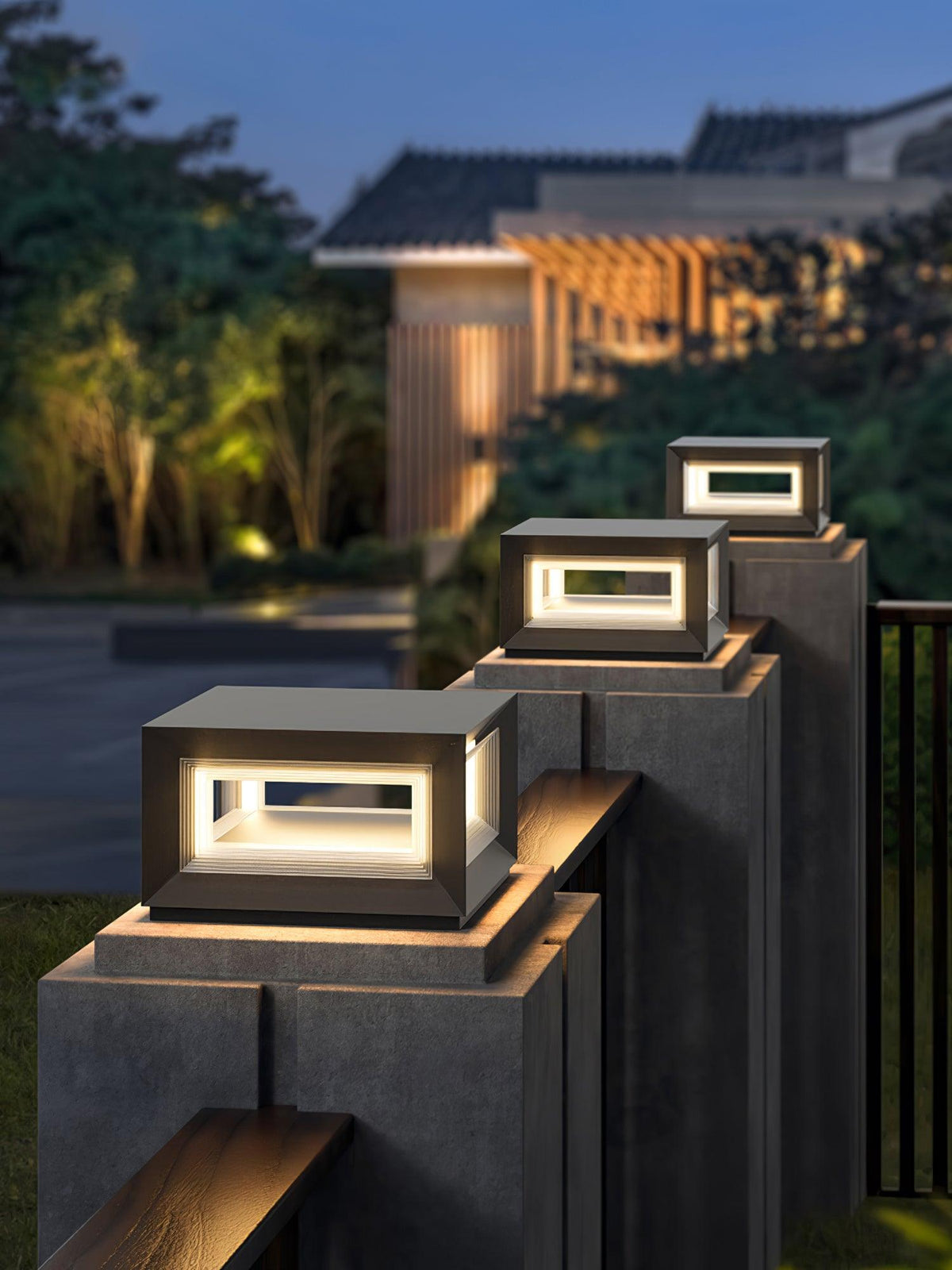 Lewis luminaria exterior moderna