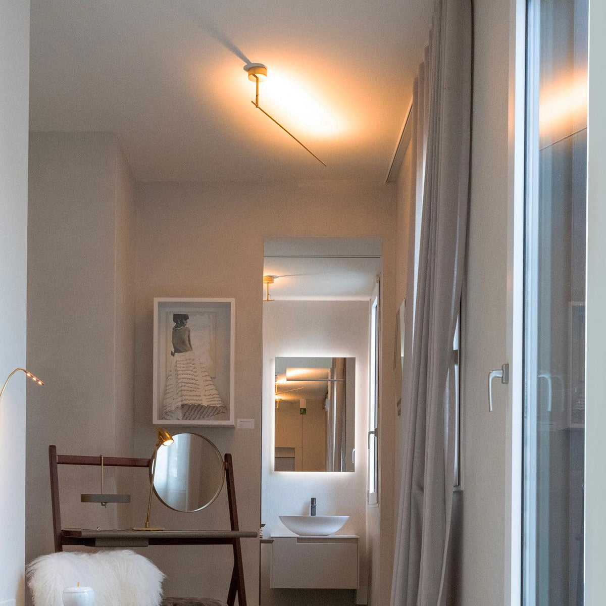 Mymareth aplique de pared moderno minimalista Stick