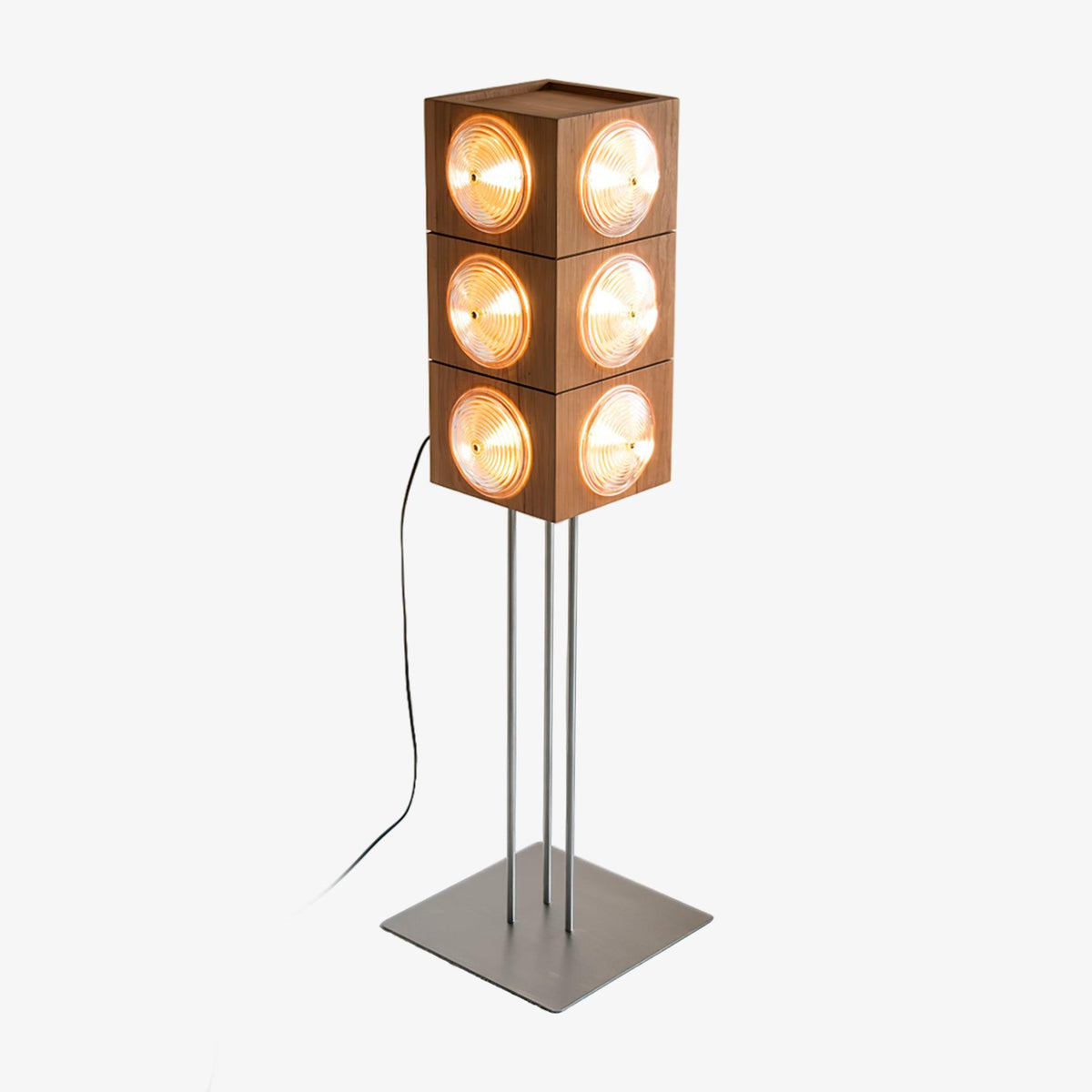 Avraearae lámpara de pie modular de madera