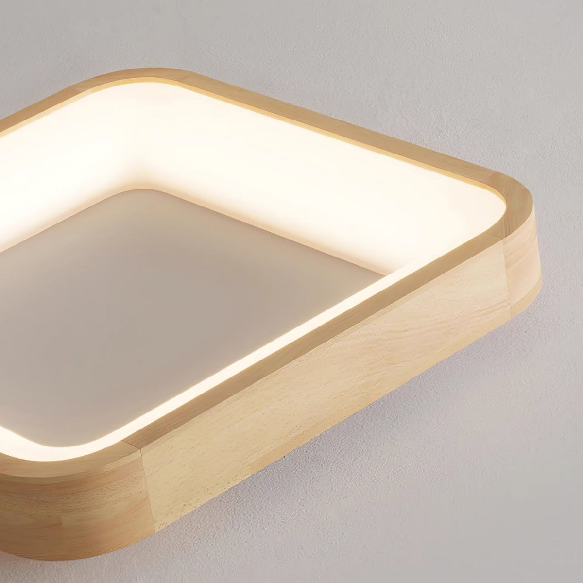 Uphae lámpara de techo moderna minimalista cuadrada de madera