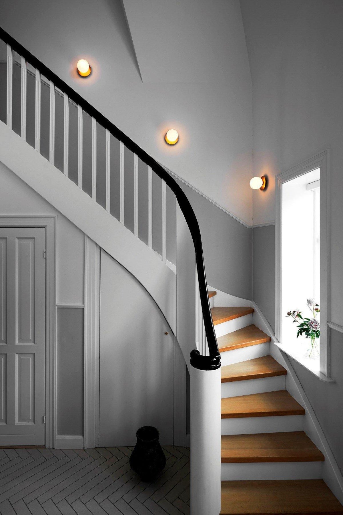 Irinor aplique de pared Premium nórdico en latón