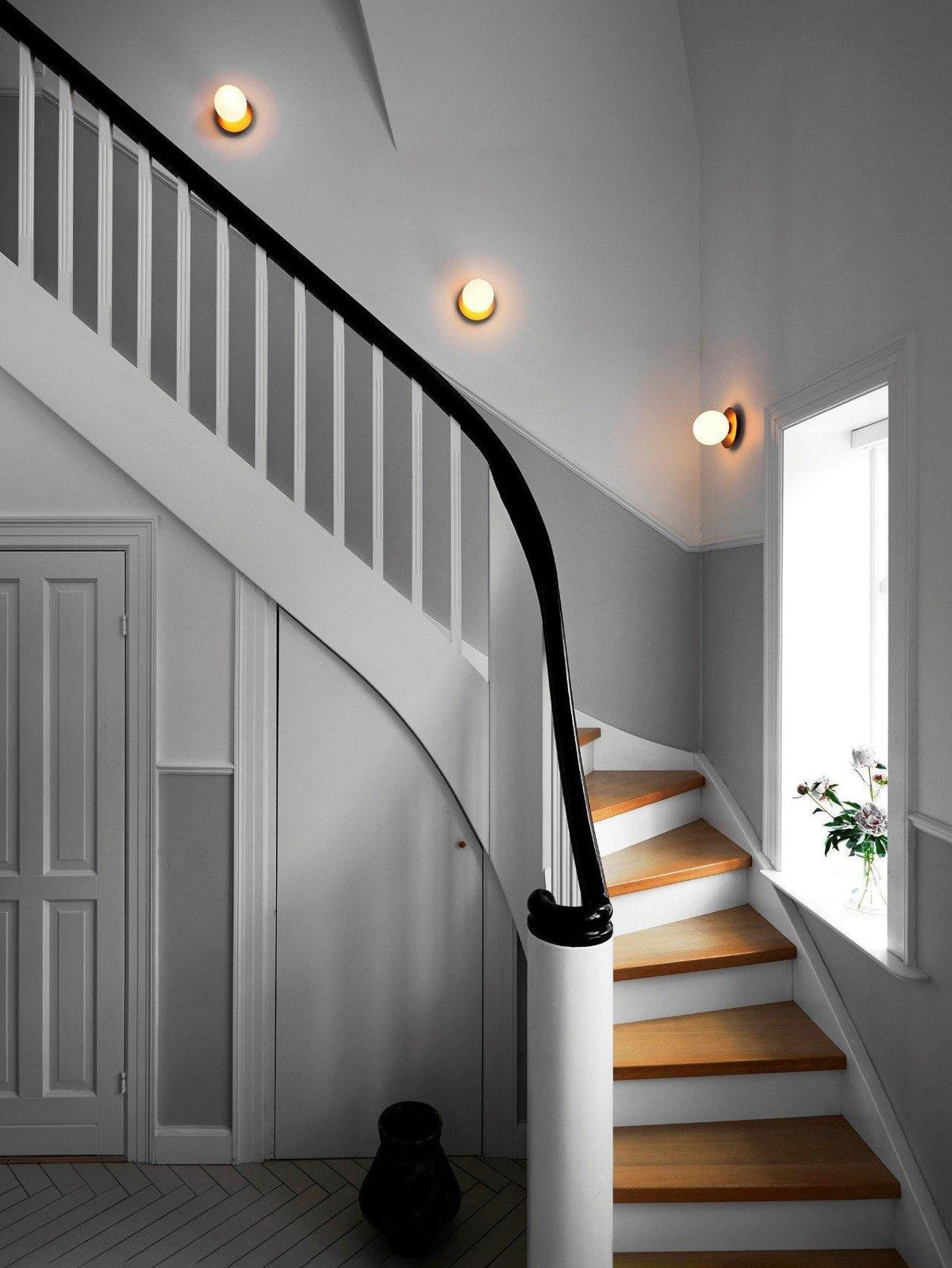 Irinor aplique de pared Premium nórdico en latón