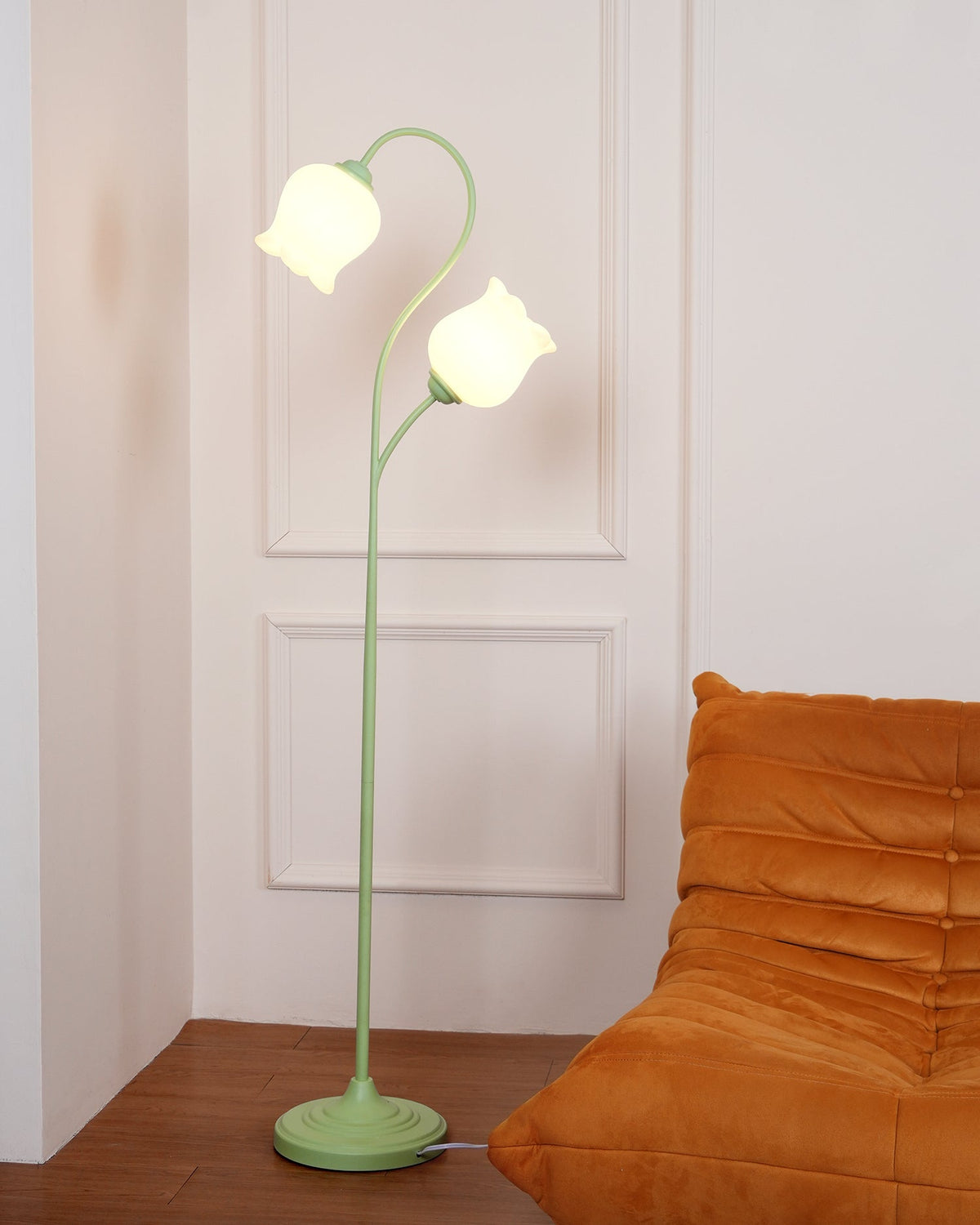 Zevelil lámpara de pie floral