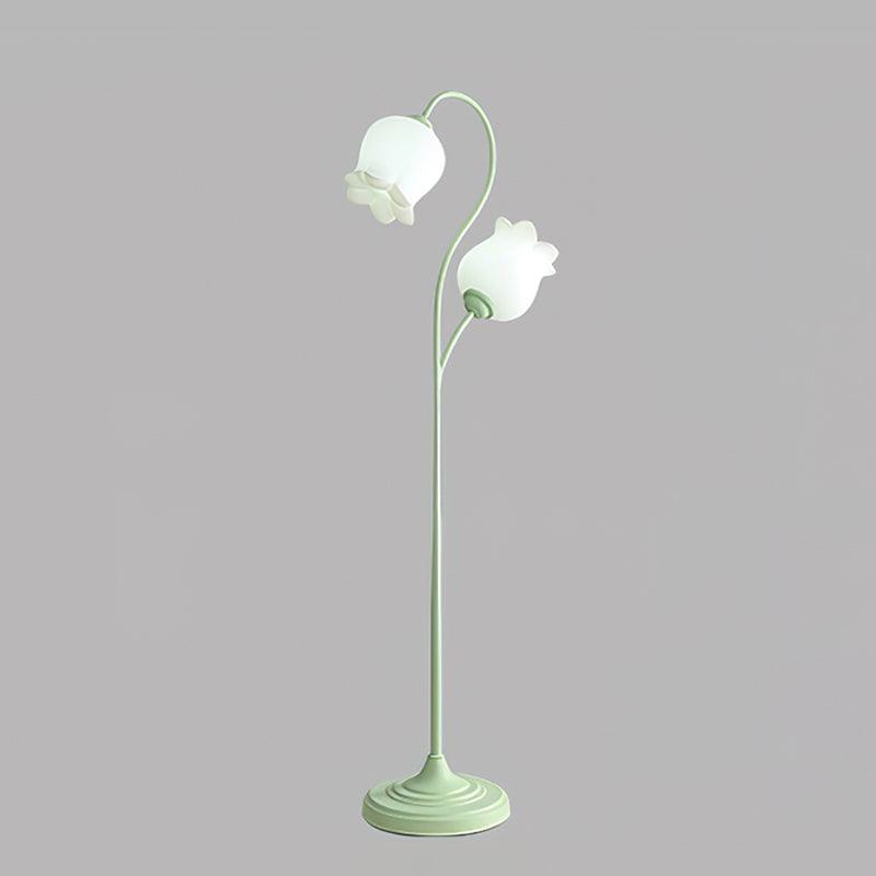 Zevelil lámpara de pie floral