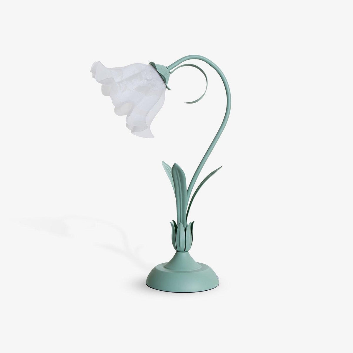 Zorien lámpara de mesa de acrílico con diseño floral
