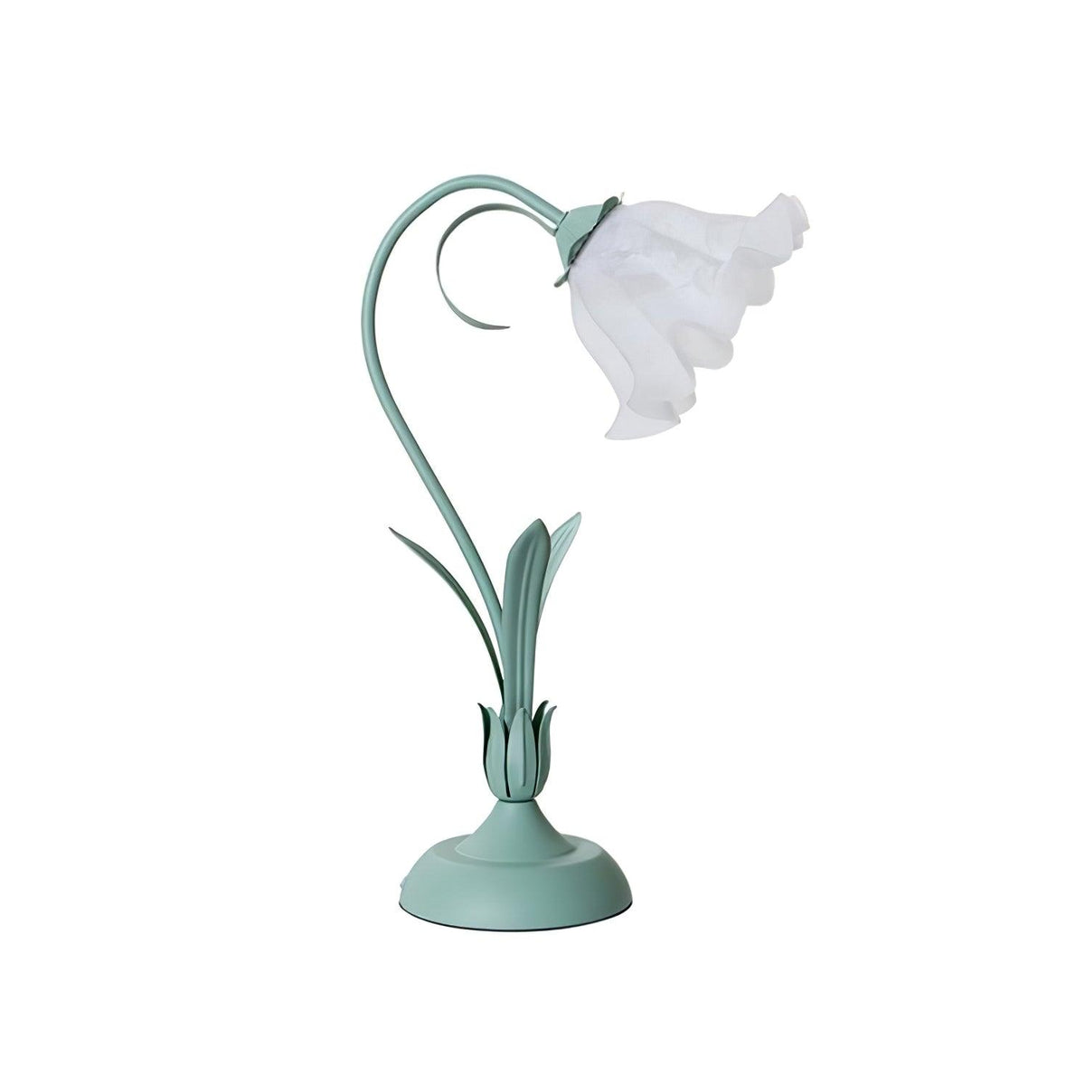Zorien lámpara de mesa de acrílico con diseño floral