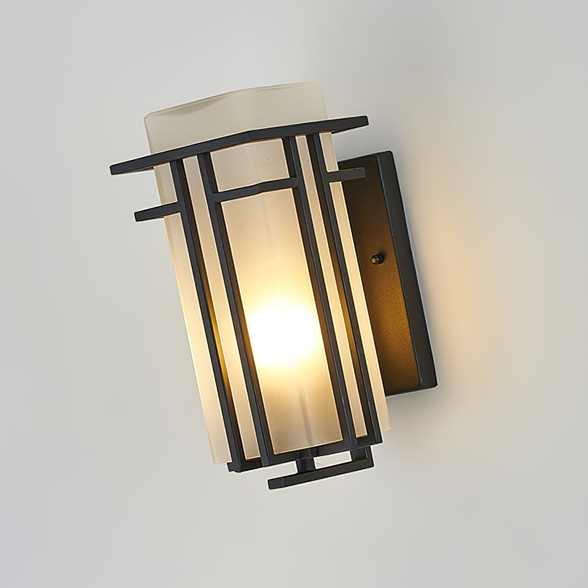 Wilen aplique de pared de hierro Farol