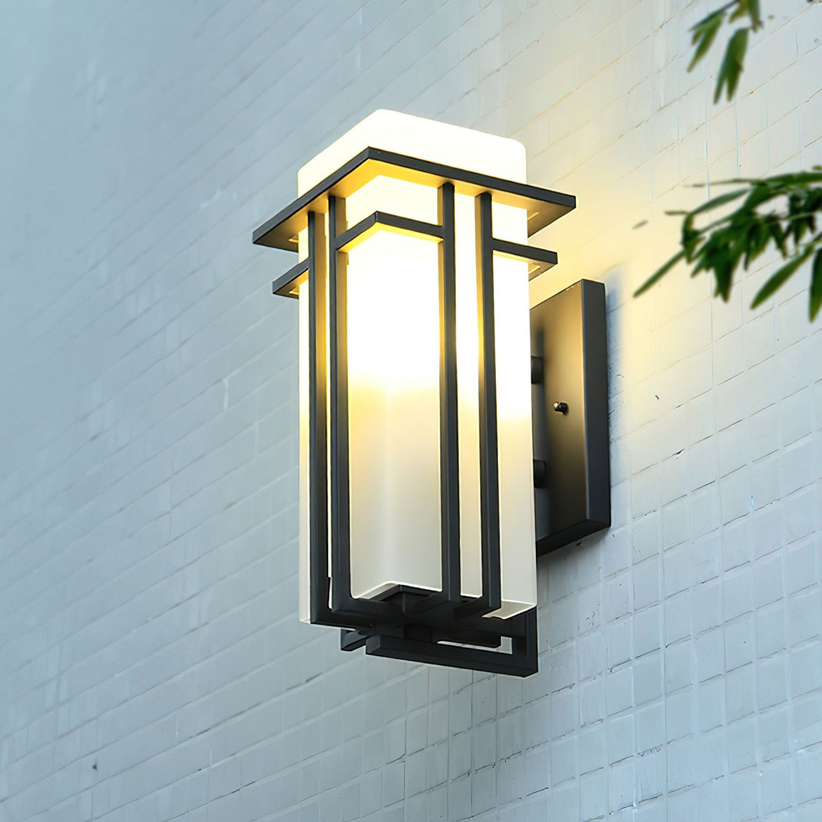 Wilen aplique de pared de hierro Farol