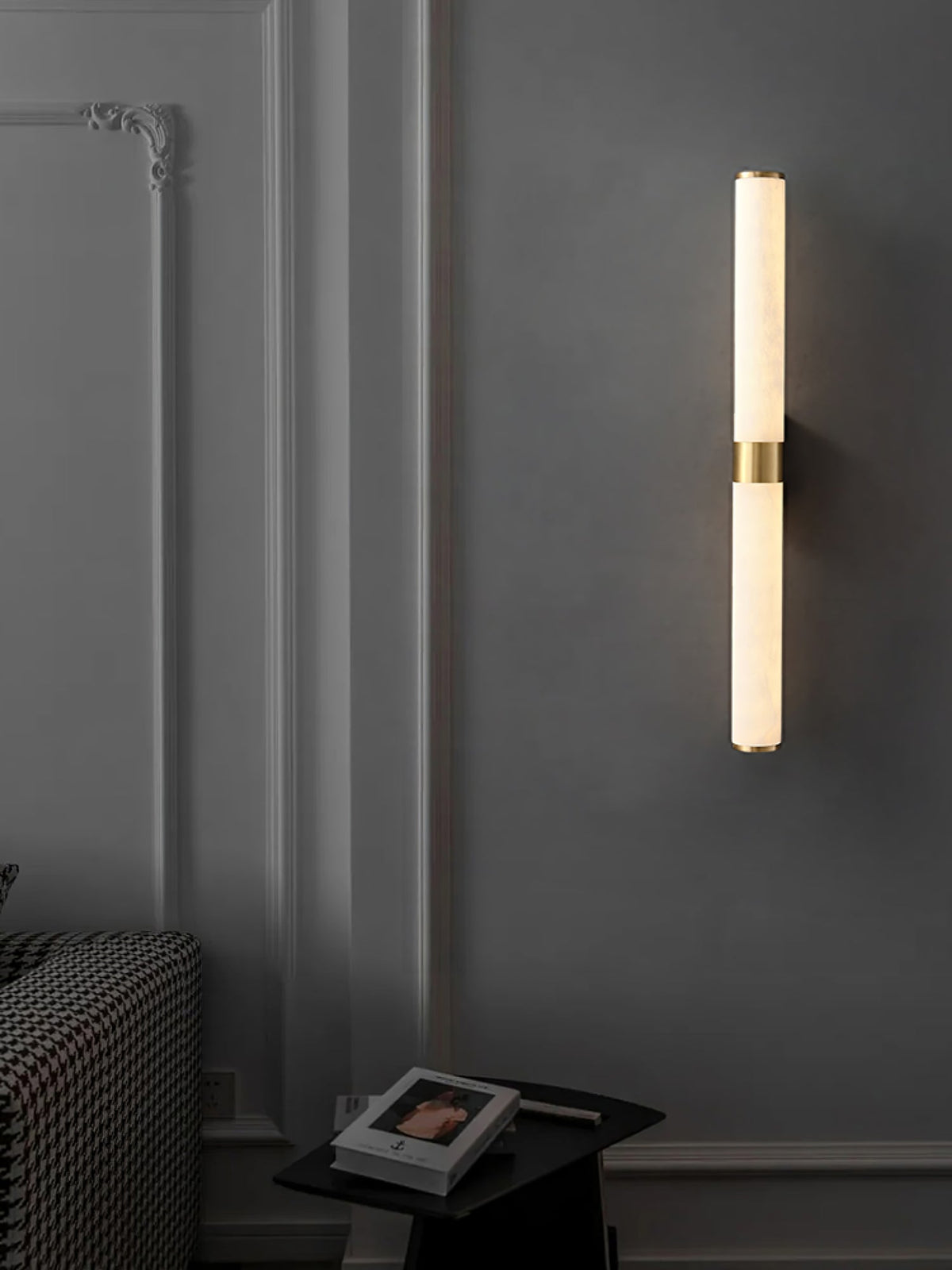 Olmirira aplique de pared minimalista en alabastro