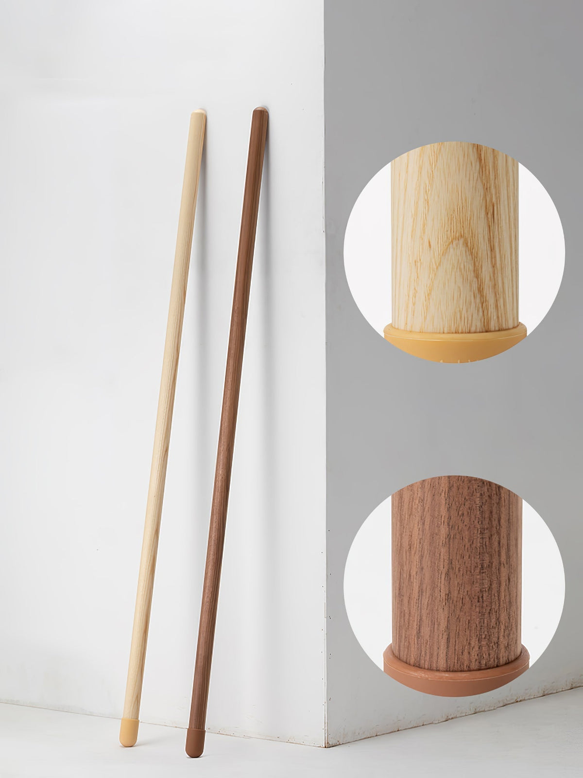 Echo lámpara de pie lineal moderna de madera