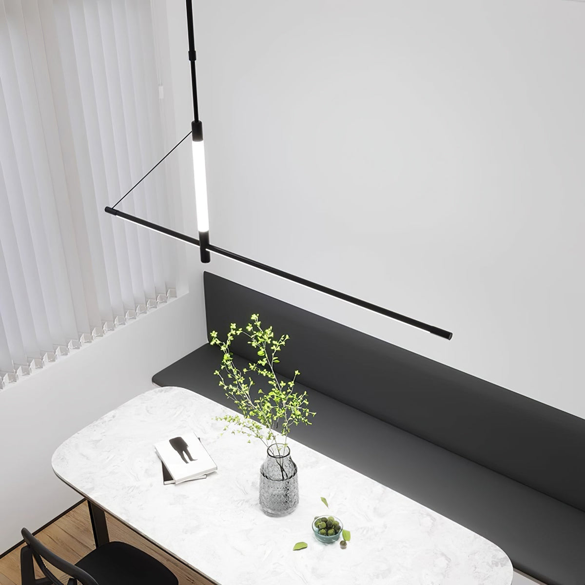 Araeyra lámpara colgante moderna minimalista lineal axis