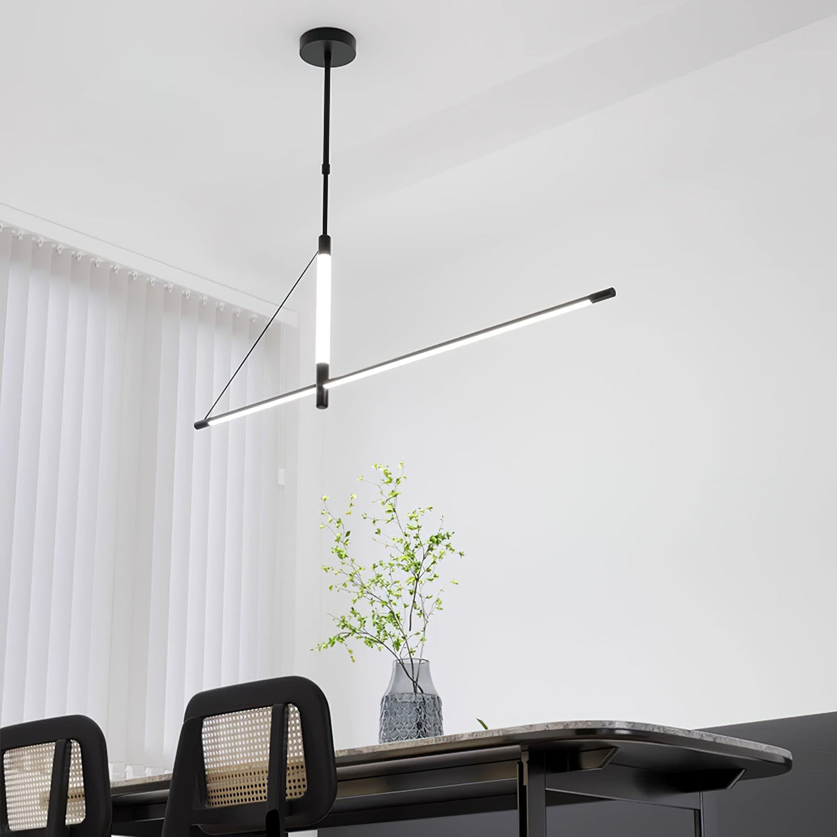 Araeyra lámpara colgante moderna minimalista lineal axis