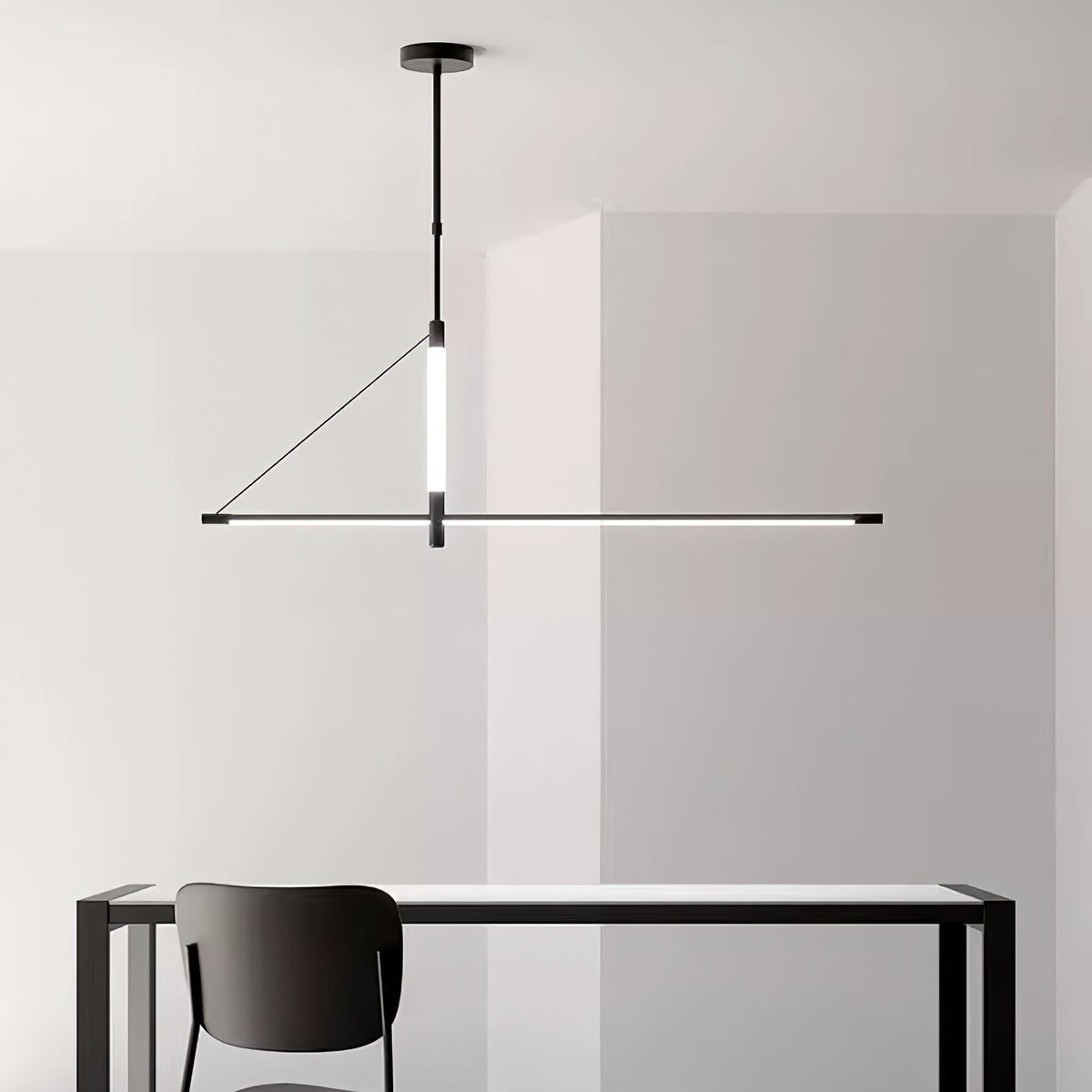 Araeyra lámpara colgante moderna minimalista lineal axis