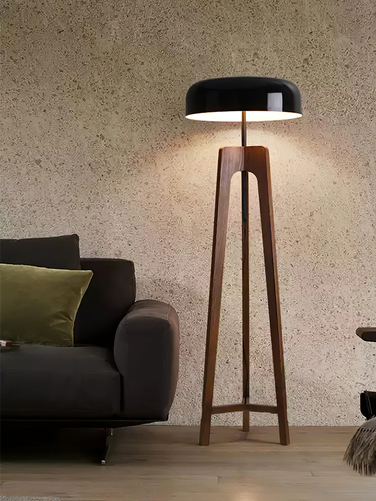 Kovain lámpara de pie de madera minimalista