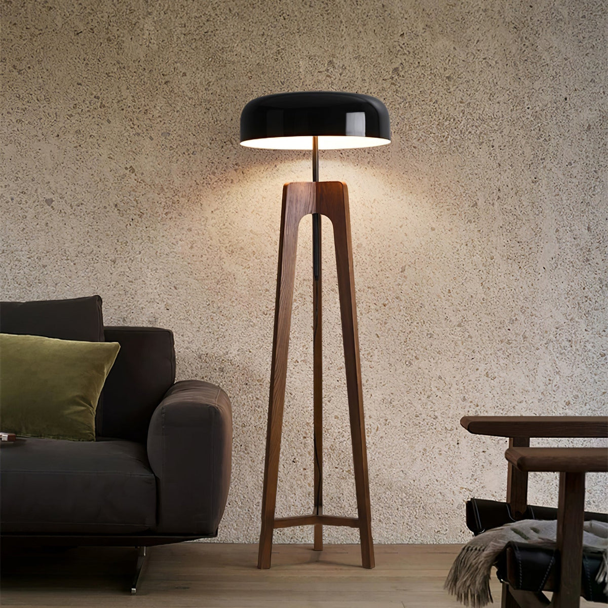 Kovain lámpara de pie de madera minimalista