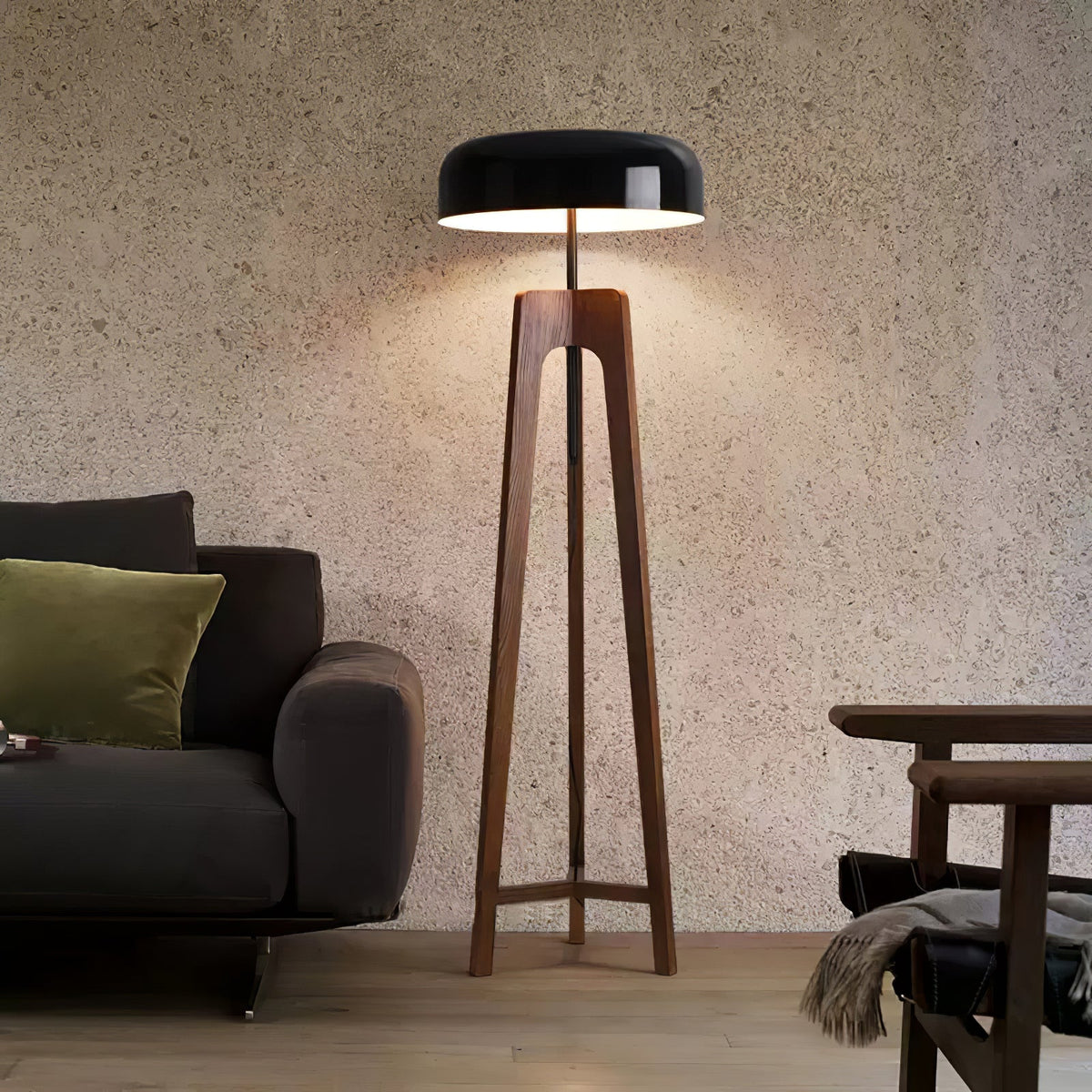 Kovain lámpara de pie de madera minimalista