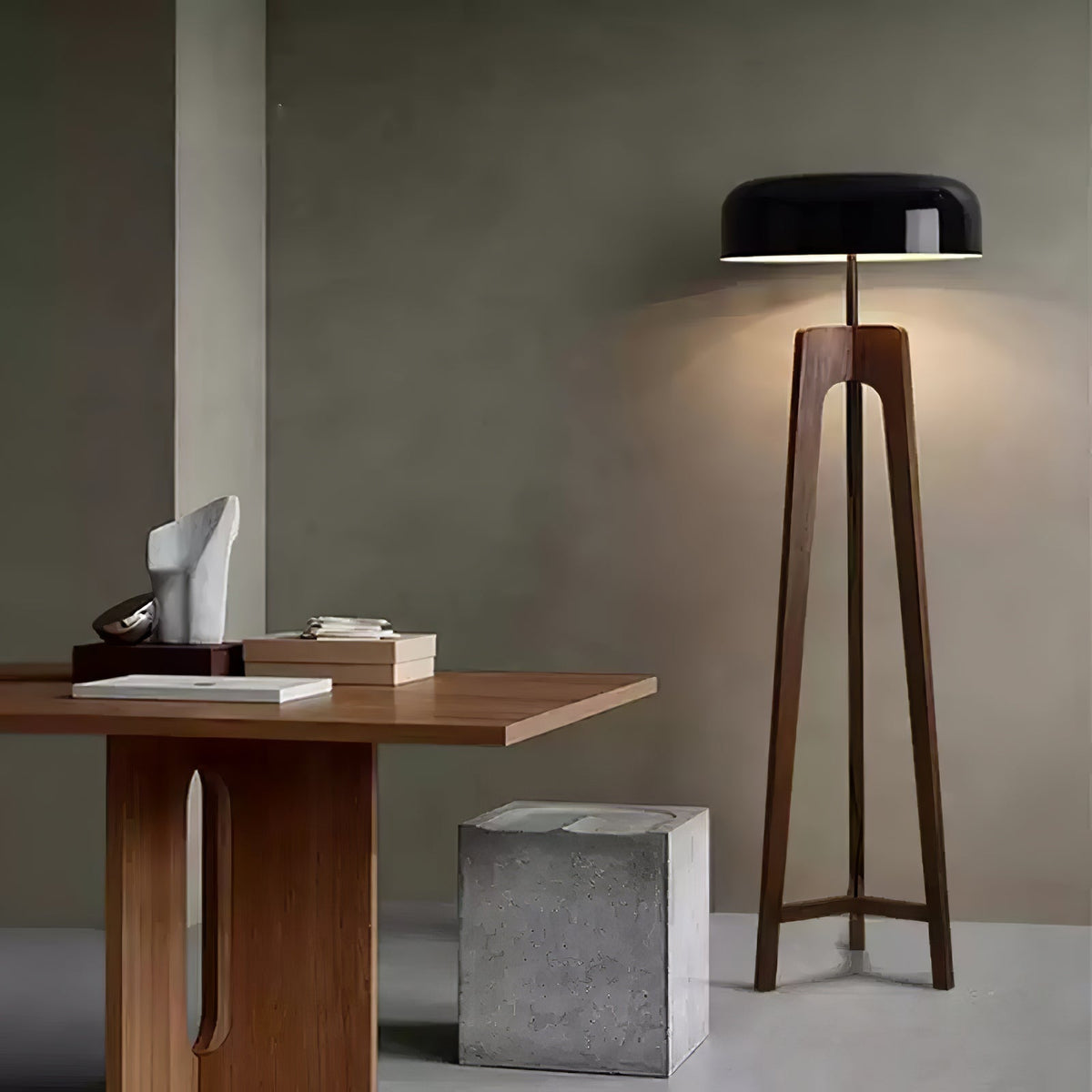 Kovain lámpara de pie de madera minimalista