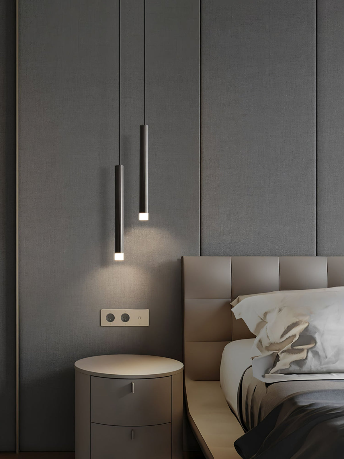 Cetheel lámpara colgante moderna minimalista de latón