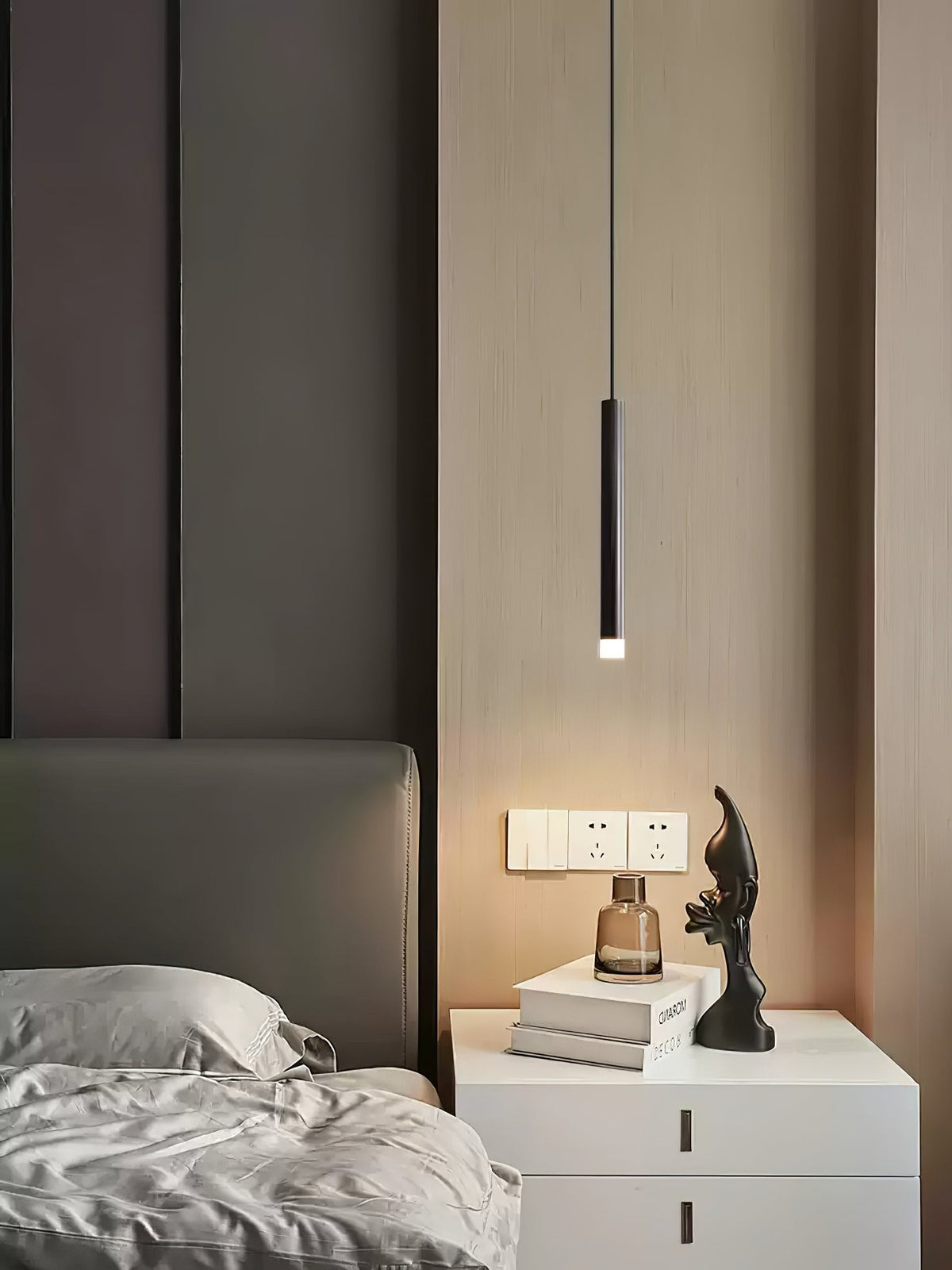 Cetheel lámpara colgante moderna minimalista de latón