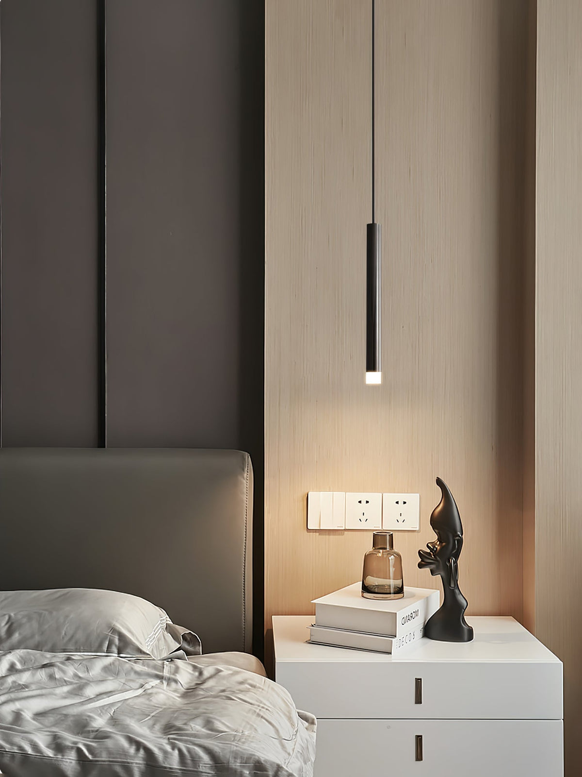 Cetheel lámpara colgante moderna minimalista de latón
