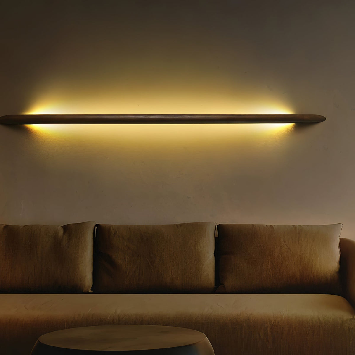 Evvinos aplique de pared moderno minimalista lineal de madera
