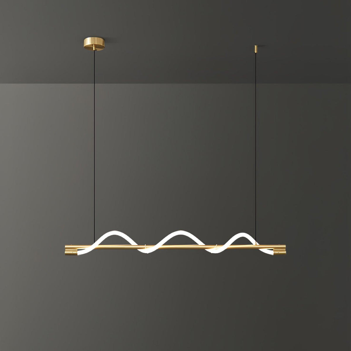 Pulse lámpara colgante minimalista de latón