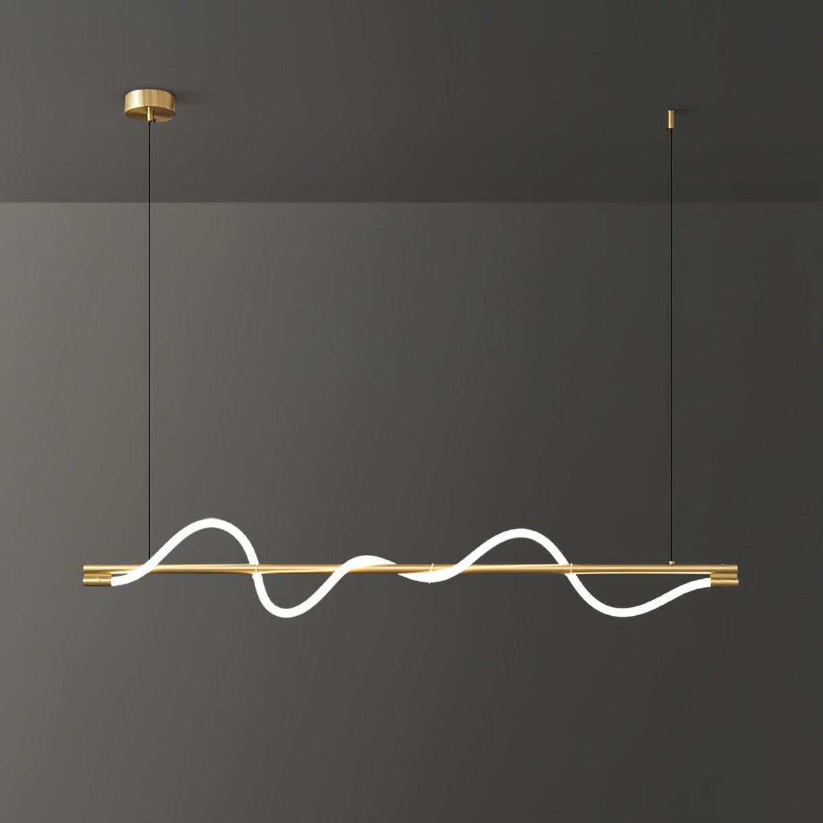Pulse lámpara colgante minimalista de latón