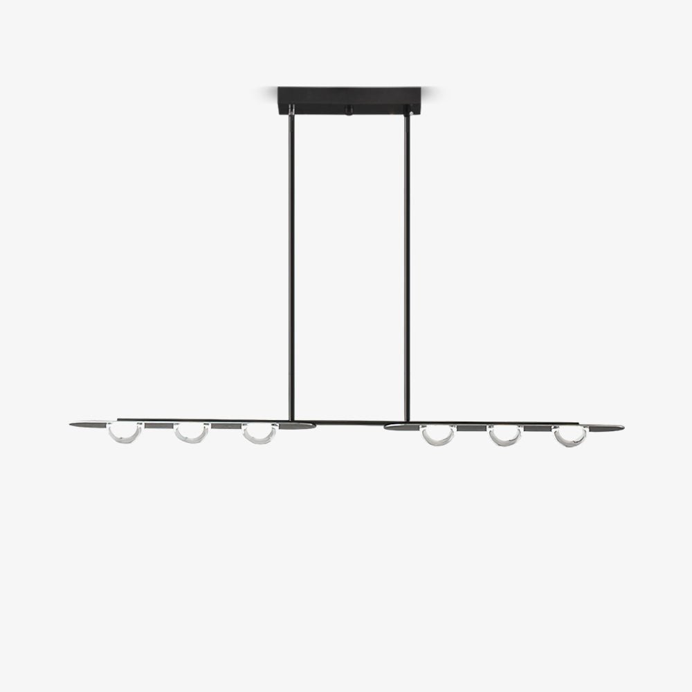 Liorerelle lámpara colgante lineal de vidrio minimalista
