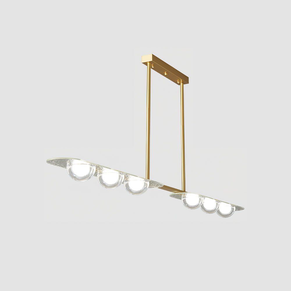 Liorerelle lámpara colgante lineal de vidrio minimalista