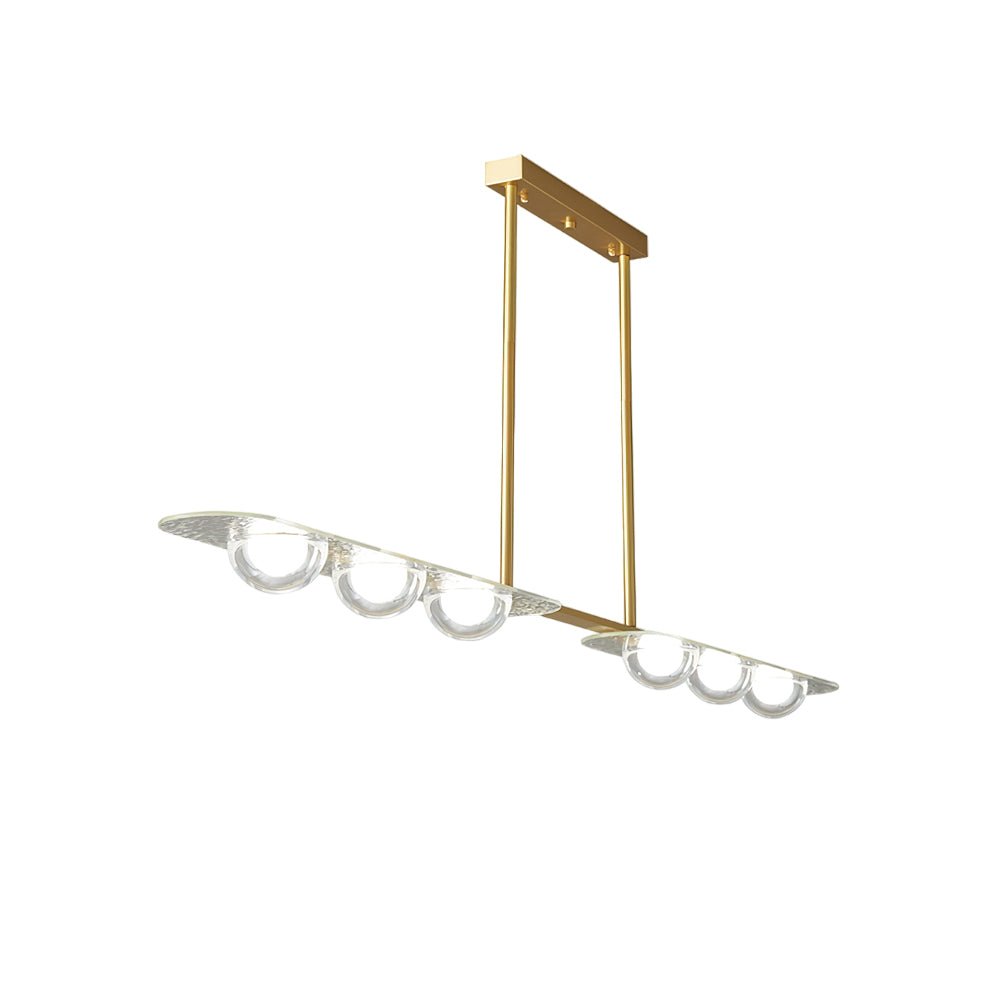 Liorerelle lámpara colgante lineal de vidrio minimalista