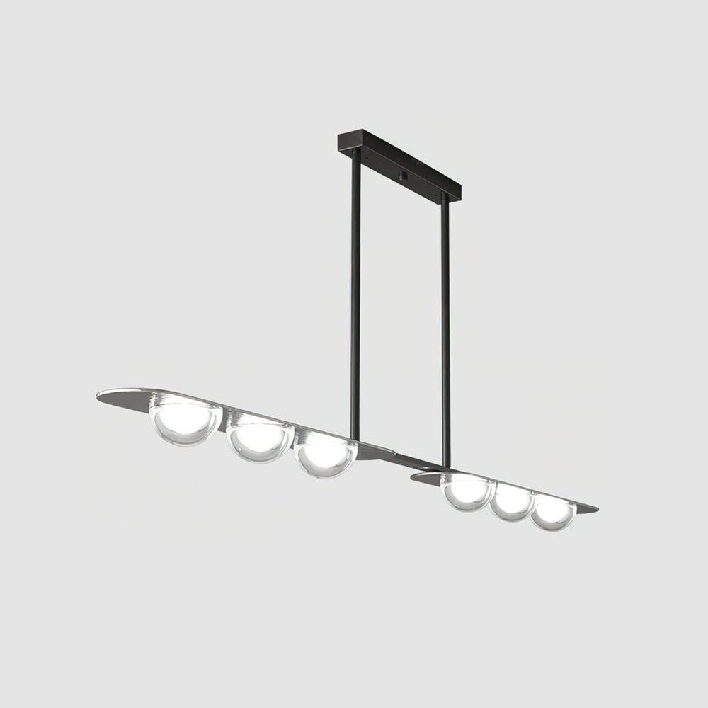 Liorerelle lámpara colgante lineal de vidrio minimalista