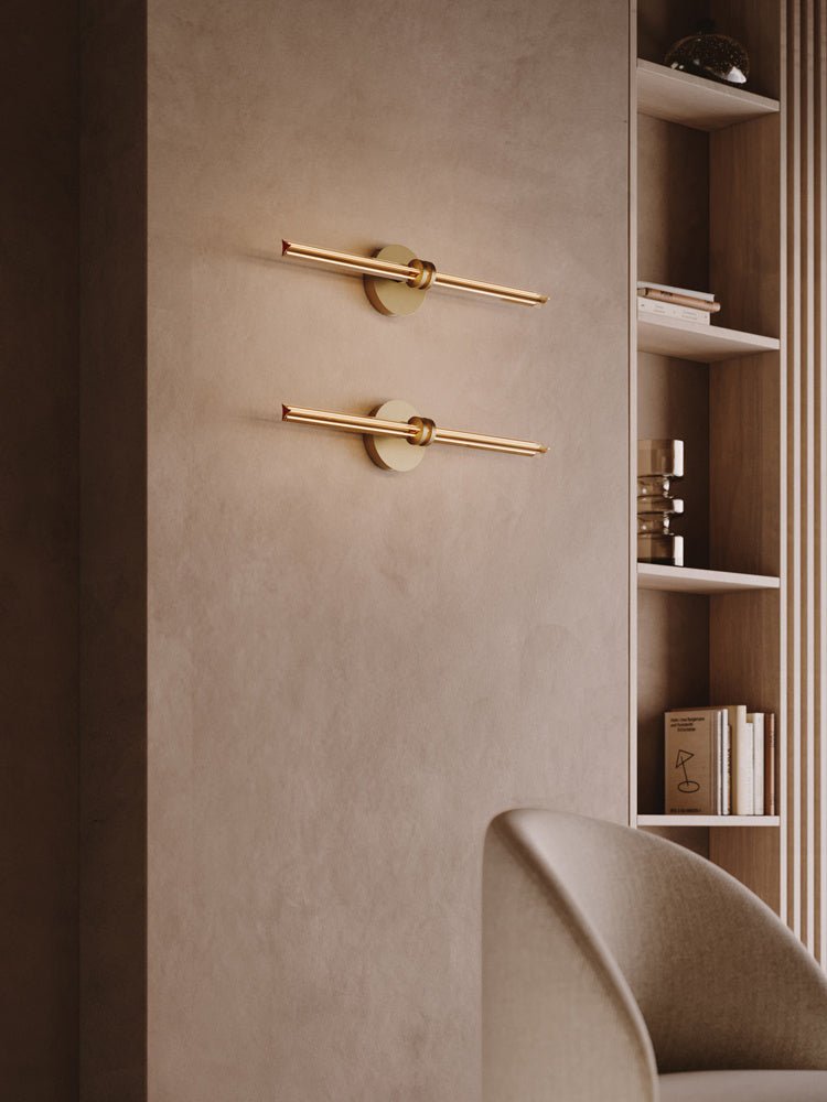 Orineraria aplique de pared lineal minimalista de metal