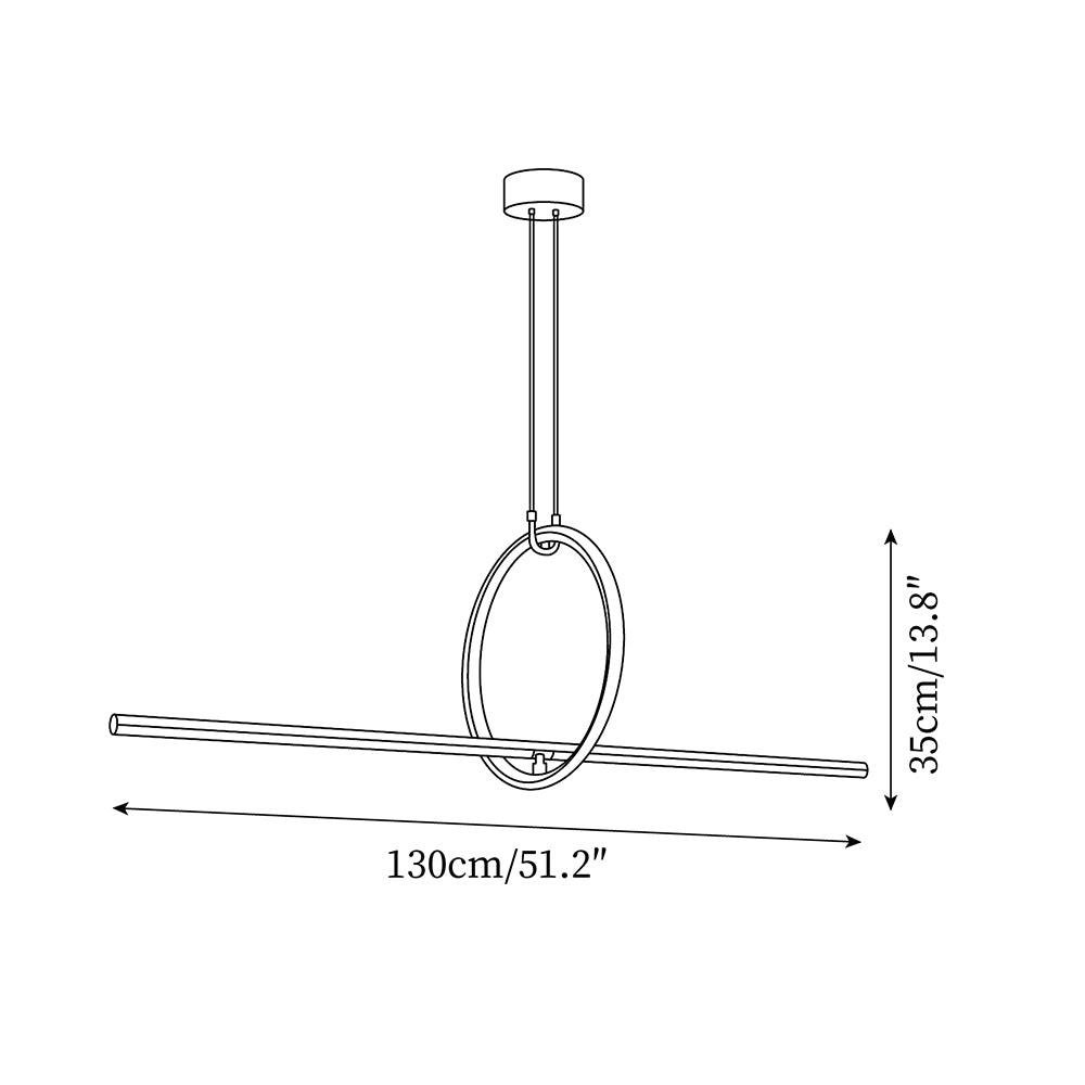 Loom lámpara colgante