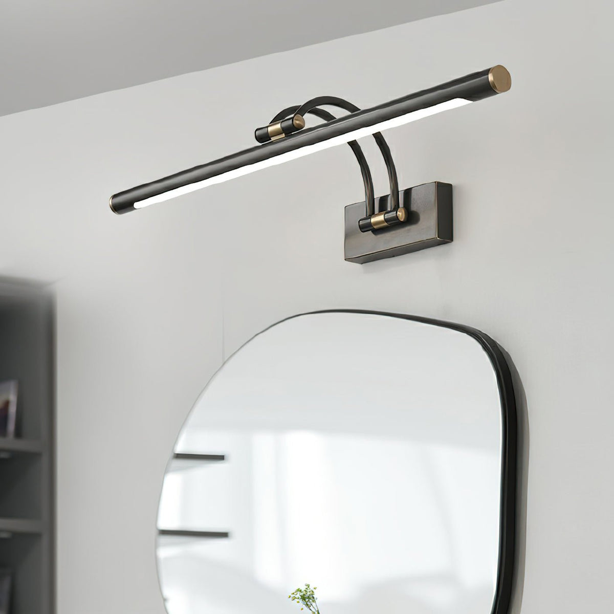 Solarielle aplique de pared lineal en latón para espejo